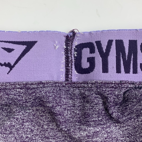 GYMSHARK Leggings Size XS Heather Purple with stretch Designer Workout - Picture 8 of 13